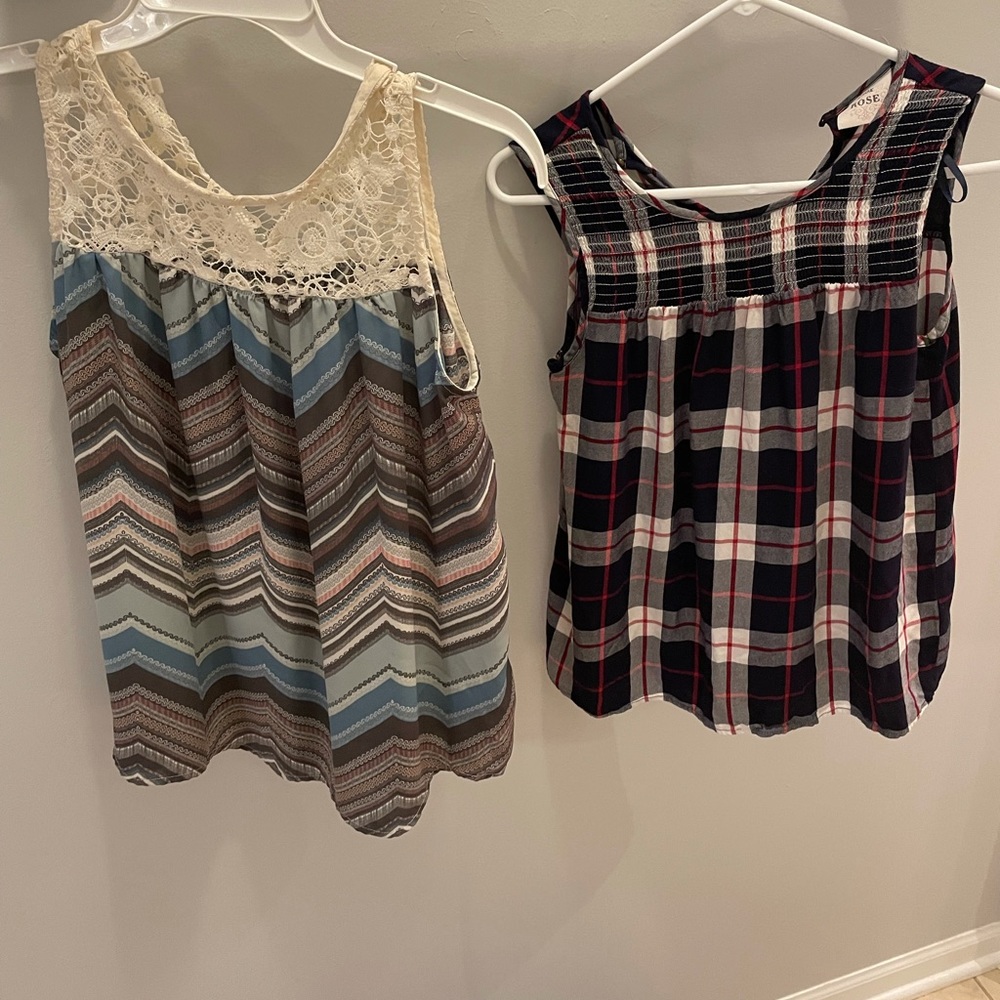 Two flowy tops